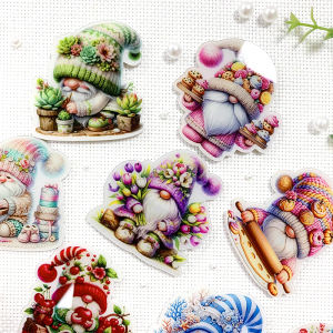 Magnetic Crystal Acrylic Embroidery Tool Spring Dwarf Series Fridge Magnet Needle Holder Home Textile Sewing DIY Accessories