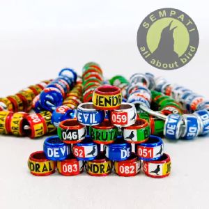 SEMPATI Ring Rambo Merpati Aksesoris Ring Burung Merpati Pos Balap Kolong Dara Perkutut Ring Cincin Gelang Kaki Tanda Burung Merpati