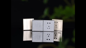 85 hole space Brushed Gold Wall Socket 220V 2 Switches Universal Power Outlets multi holes Sockets