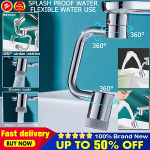🔥Widely used🔥New 1080° Universal Rotatable Extension Kitchen Faucet Sprayer Head Bathroom Tap Extend Adapter Aerator Dual Mode Water Outlet