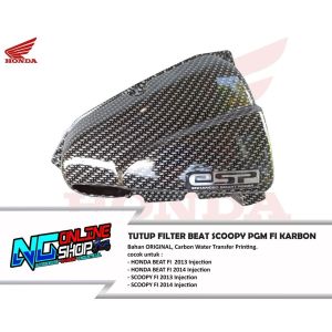 TUTUP FILTER PGM FI 2013-2014 CARBON SCOOPY BEAT