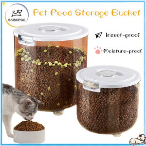 SKISOPGO Pet Food Box: Durable & Moisture Proof Seal Storage Bucket