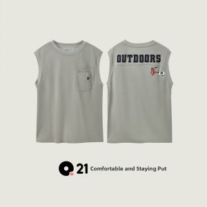Q21 | Moisture-wicking Lightweight Fast Drying Sleeveless Patterned Tank Top