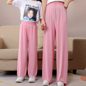 Mosquito Repellent Ice Silk Summer Lightweight Pink Pants
