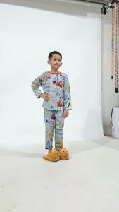 Kiminori GOPA.PP Setelan Baju Tidur Anak Laki-Laki Lengan Panjang
