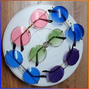 Mắt kính thầy bói oval xuyên đêm nhiều màu