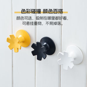 Strong Load Bearing Creative Bathroom Kitchen Wall Hooks No Drilling Needed Adhesive Clothes Hanging Hooks Traceless Plastic Hooks