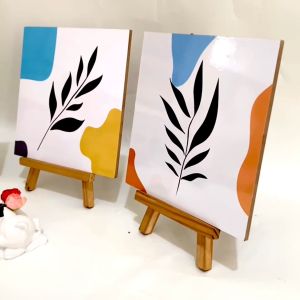 HIASAN DINDING WALL DEKOR PAJANGAN POSTER KAYU DEKORASI KAMAR RUMAH MONSTERA