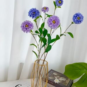 (3 kuntum) Bunga krisan calendula artificial/bunga dekorasi