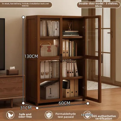 ZHUSHANXIA | Acrylic Door Book Display Storage Cabinet
