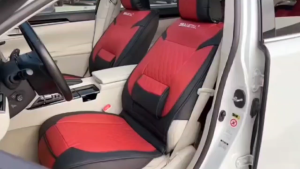 Nissan special car seat covers 5-seater genuine leather car seat protection cover with lumbar support waterproof and wear-resistant seat protection pad Fit for Navara kicks Exalta Juke Almera SentraSylphy Teana X-gear Altima