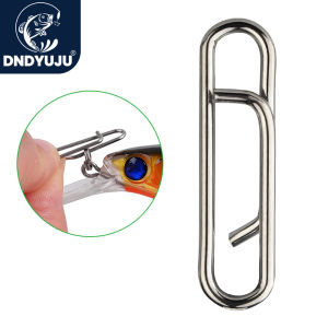 30pcs Fishing Interlock Nice Snap Fast Clips Stainless Steel Fishing Barrel Swivel Lure Hook Connector Accessories Pesca