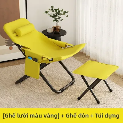 MLZH | Ghế Ngả Đỡ Gập Cho Nghiêng Nghỉ Trưa và Thư Giãn tại Nhà Ban Công
