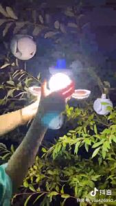 ⏰Wholesale 300W LED Solar Camping Light Foldable Football Light Bulb Emergency Rechargeable Lamp