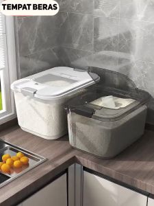 Kotak Penyimpanan Beras Praktis: Box Beras HSB130 & Tempat Beras Mini 6/12Kg
