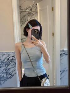 New Arrival August 31 16:00 FORNN Salted Sea Vest Slimming Vertical Stripe Design Camisole Tank Top Womens Fashion Casual Style