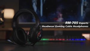 REMAX RM-705 E-SPORTS WIRED GAMING HEADSET HEADPHONES WITH MIC