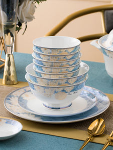 mornenjoy | Luxurious Home Ceramic Dinnerware Set Bone China