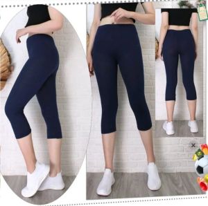 LEGGING 7/8 SOFT RAYON POLOS - CELANA LEGGING DEWASA PREMIUM TEBAL - LEGGING WANITA BAWAH LUTUT