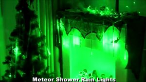 Lampu Meteor Naik Turun Led Isi 8 Tabung 45Cm Hiasan Rumah Natal Kafe Restoran Hias Depan Toko 45Mtr