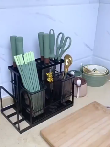 Rak Sendok Pisau Rak Dinding Tempat Sendok Garpu Peniris Alat Makan Rak Dinding Dapur