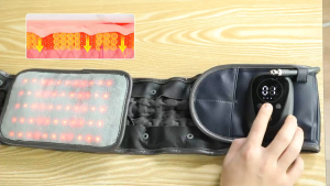 Lumbar Support Back Belt Air Decompression Waist Brace Traction Spinal Back Pain Relief Belt Red Light Heating Massage