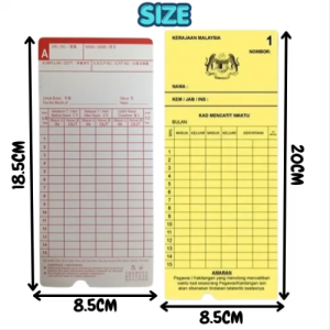 【1PACK=100PCS ! ! !】Punch Card Line Red n Blue / Yellow Punch Card With Logo / Time Recorder Card