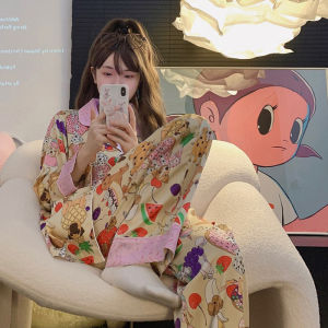 ส่งฟรี มาใหม่ ชุดนอนผ้าซาตินทาสน้องหมาทอง ไหมแพร คอปก ผ้าลื่น ใส่สบาย 2ชิ้น เสื้อแขนยาว+กางเกงขายาว ไซส์ใหญ่2ไซส์ สินค้าในไทย เก็บคูปองส่งฟรี