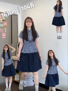 Váy Ngắn Chữ a Cạp Cao Màu Xanh Lam Cổ Điển Cho Nữ Mùa Hè Mỏng Che Mông Dáng Ô Phong Cách Đại Học Váy Ngắn Xếp Ly