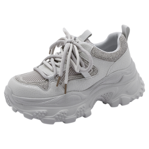 LANKAMO | Womens Dad Shoes High-End Thick Bottom Breathable Mesh Lightweight Summer New Sport Casual Shoes Korean Style Round Toe