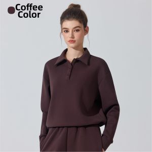YANSE | Turn-down Collar Long-sleeve Womens Polo Shirt