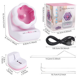 1pc Electric Beading Machine Multifunction Clay Beads Spinner DIY Handcrafting Beading Bowl Tools for Making Creative Jewelry