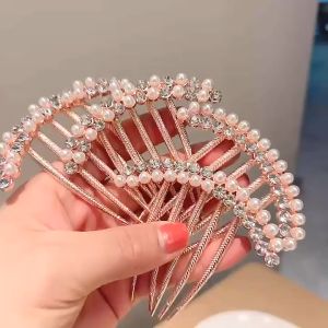 ติดผมเจ้าสาวประดับคริสตัลหรู 24 ชุด เครื่องประดับติดผมกิ๊ปหนีบผม สำหรับผู้หญิงกิ๊บติดผม