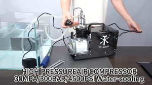 【COD+10 year warranty】 Tuxing TXES031 4500psi 300bar 30MPa PCP Adjustable High Pressure Air Compressor Underwater Gas Cylinder Filling High Pressure Pump High Pressure Air Compressor