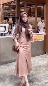BISA COD !!! GRATIS BROSS  BELLE DRESS SILK BAHAN ARMANY SILK BUSUI FRIENDLY !!! SIZE M - XXL DRESS KONDANGAN DRESS PESTA DRESS BRIDESMAID DRESS SATIN POLOS DRESS TANGAN SERUT