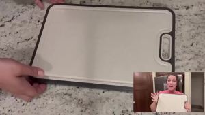 LMETJMA Thớt Inox 2 Mặt Thớt Thân Thiện Với Môi Trường Không Độc Hại Khối Cắt Hình Chữ Nhật Nhà Bếp Thớt JT505
