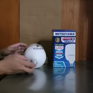Bohlam Lampu LED Bulb 50 Watt Mitsuyama MS-9850F Cahaya Putih Nebula Series SNI Original