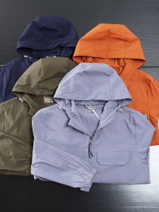 Outdoor Waterproof Breathable UV Protection Mens Spring Summer Casual Solid Color Hooded Skin Jacket VAST SKY Brand
