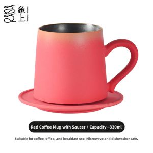 Spiral | Gorgeous Matte Red Ceramic Mug