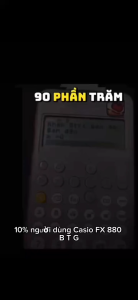 Máy Tính khoa học Casio Fx-880BTG - Màu Đen