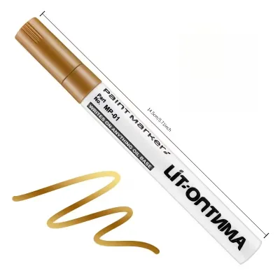1-2pc Golden Tombstone Marker Pen Suitable for Cemetery Maintenance Marble Tile Restoration Quick-Dry Oil-Based Fine Tip Marker
