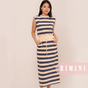 RIMINI - Setelan Rok Wanita Casual Stripes Knit Size XS-XL - Meyrvita Set 5113-5332
