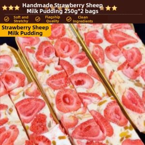 ZHENSHANGZUI | Strawberry Goats Milk Soft Chewy Snowflake Cookie Individual Packs