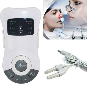 Eletric Pulse Nose Rhinitis Sinusitis Relief Massager 650nm Red Light Nasal Therapy Device Anti-snore Apparatus