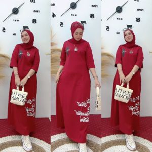 Gamis Trea Viral Gamis by Nabil Gamis LD 105 Gamis lengan 3/4 Bahan Kaos Best Seller