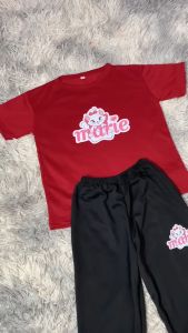 Setelan Celana Anak Perempuan CAT MARIE Ukuran S-XL Pink