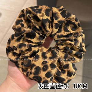 Bengal Tiger Print Large Elastic Hair Ties Womens New 2025 Korean Style Low Bun Hair Bands Fashionable Hair Accessories