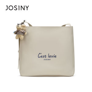 Josiny | Letter Print Stylish Large Capacity Womens Bucket Bag