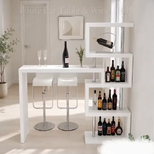 THEATT Partition Bar Table Small Apartment Bar Table Layered Storage Bar Table Side Storage Bar Desk