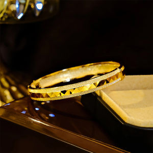 SEQUITO Luxury Modern Brides Wrist Jewelry Gold Plated Open Bangle for Evening Party Costume Jewellery B386
